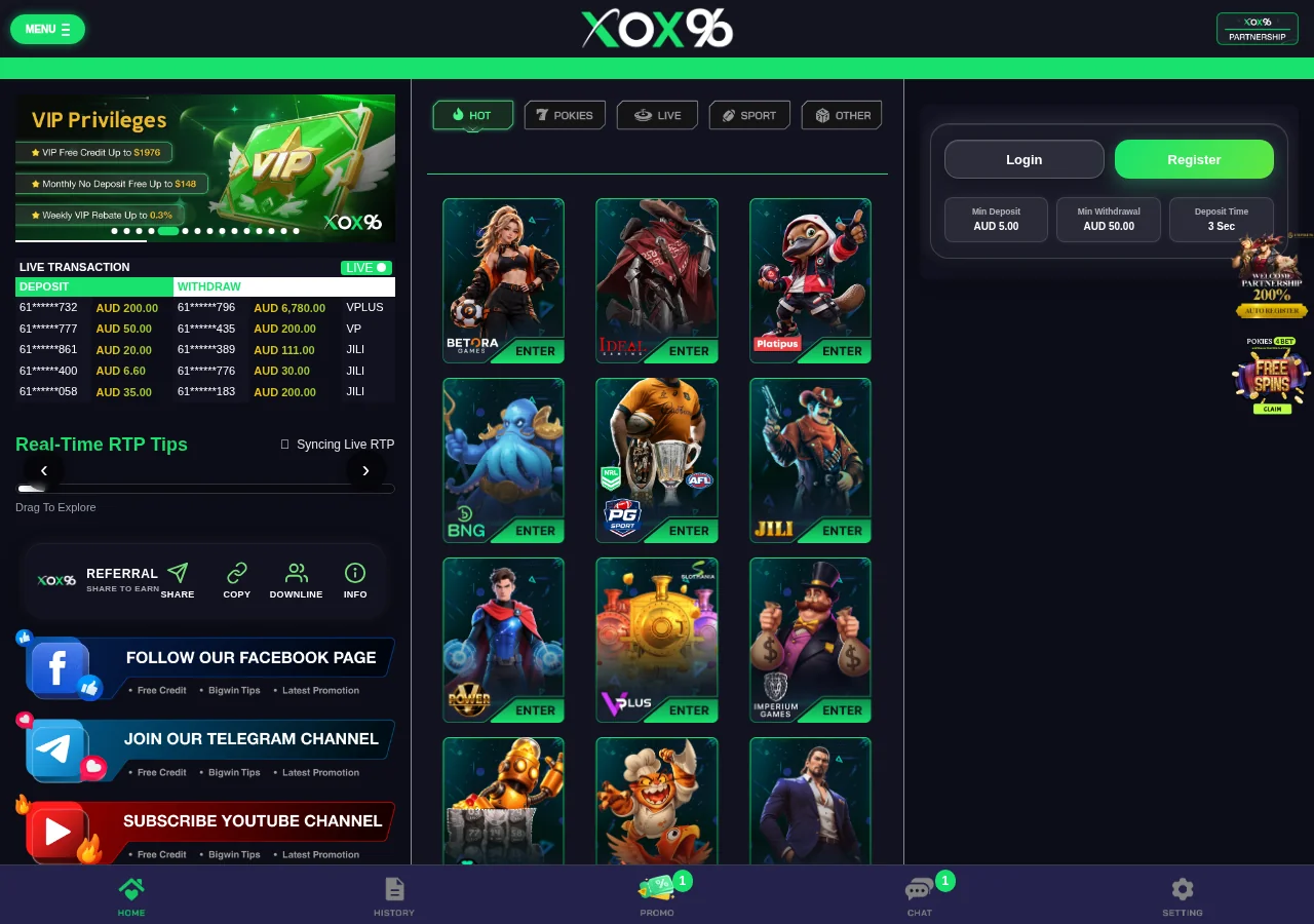 XOX96: Live Game Shows